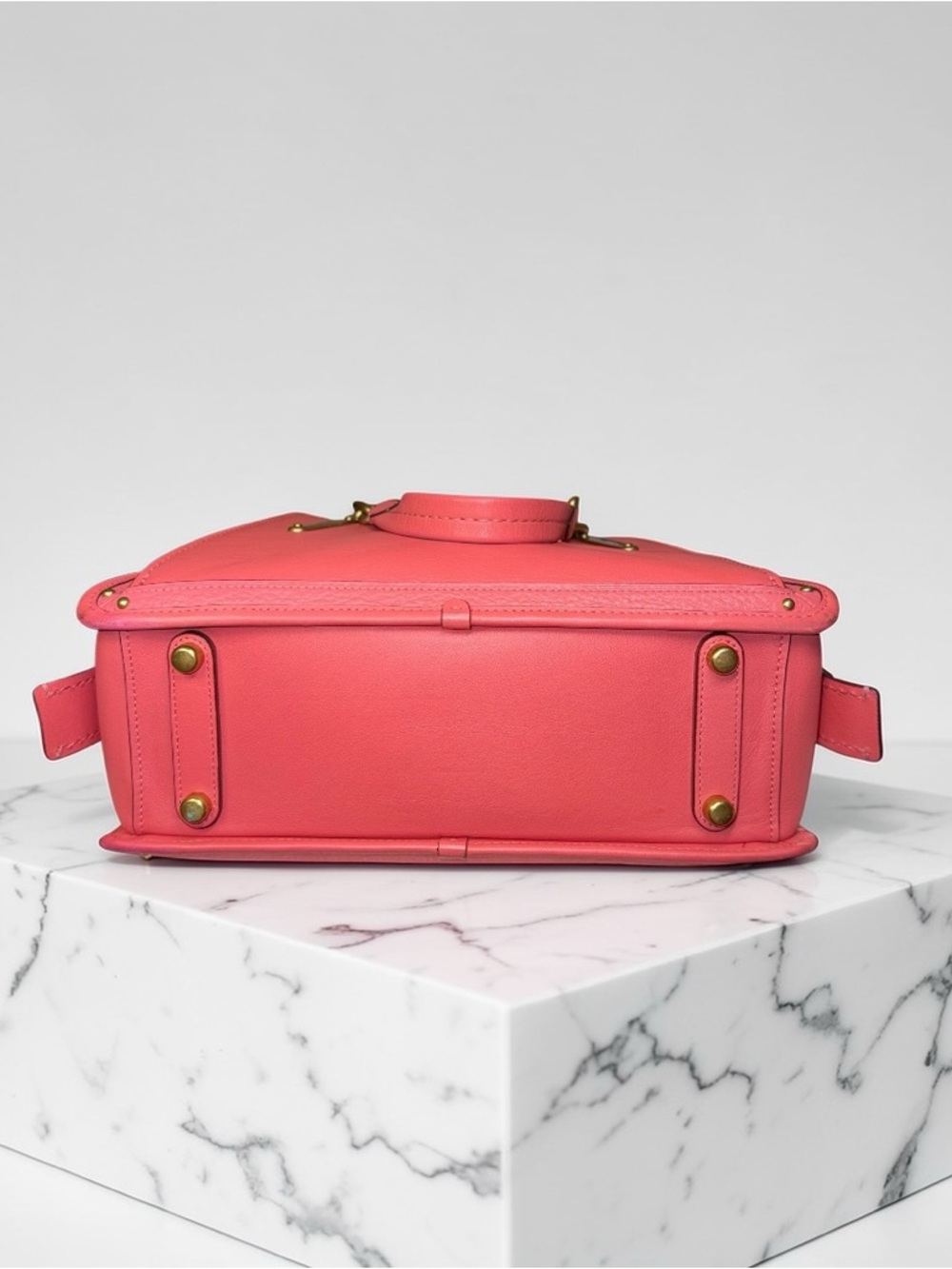 💕 Coach Dreamer 27 Orchid Pink Leather Satchel Crossbody Gold Hardware ✨ - Picture 10 of 15